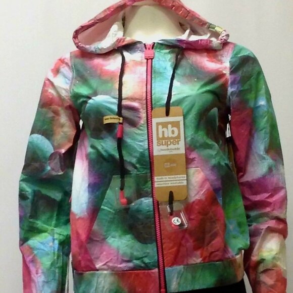 Hoodie Buddies Jackets & Blazers - Juniors Hoodie Buddies Galaxy Built-in Headphones Lightweight Windbreaker Jacket